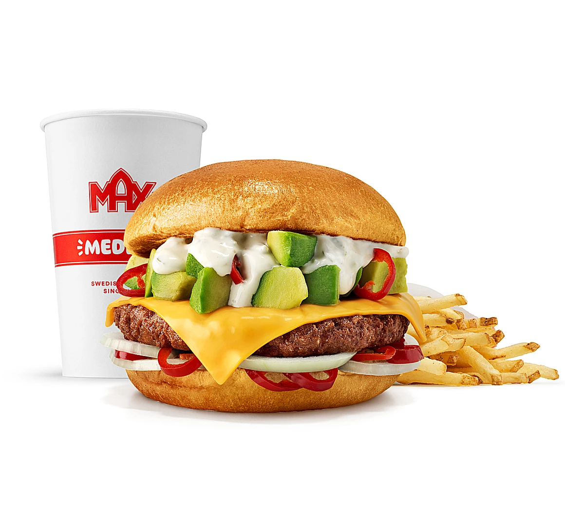 Avocado Brioche Plant Beef-mål