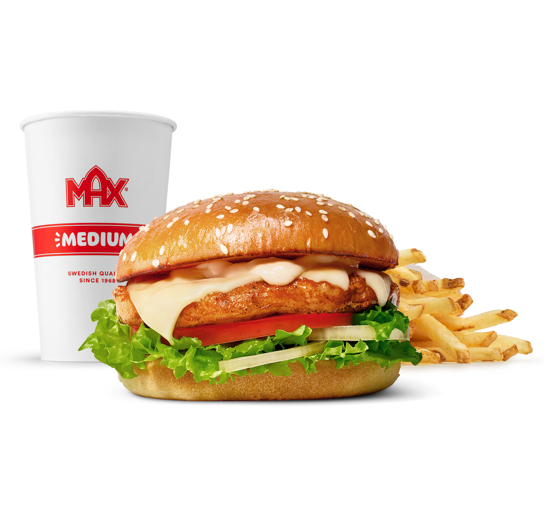 Grilled Chicken Burger-mål