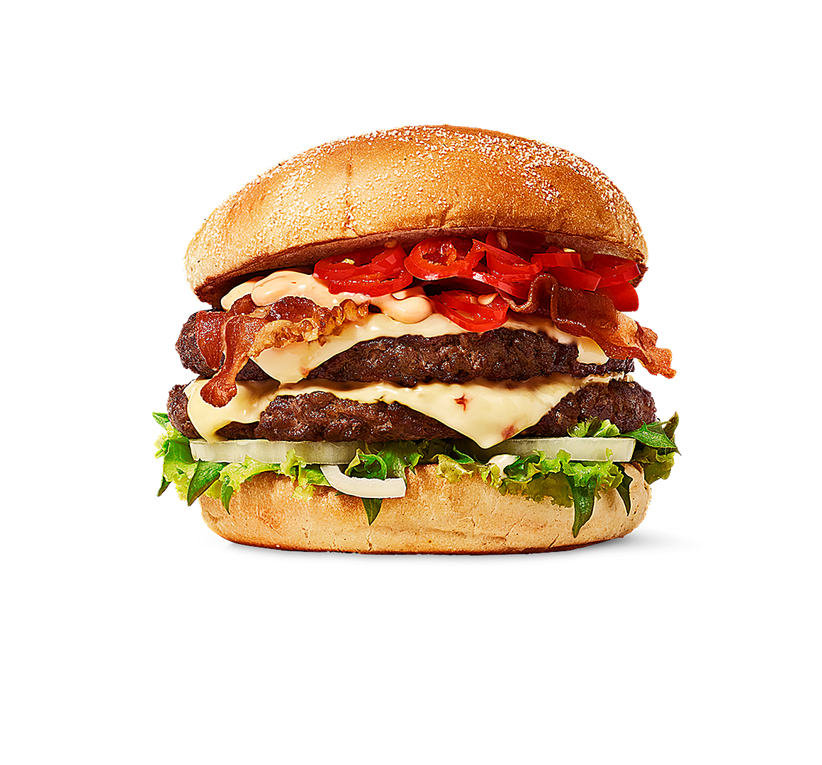 Pepper Jack ‘n’ Chili Bacon Burger