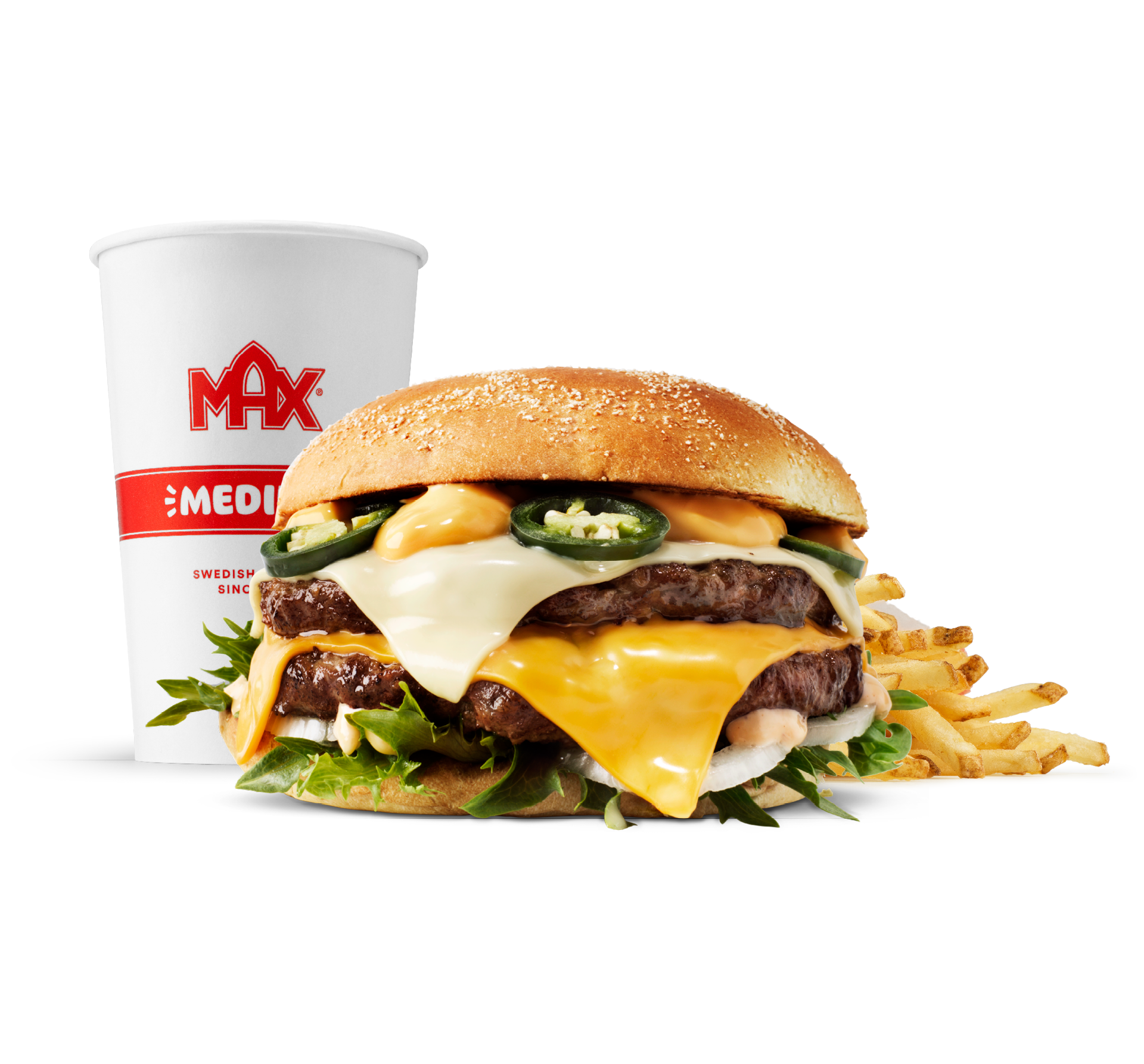 Frisco Cheese ‘n’ Jalapeño burger-mål