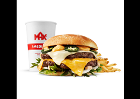 Frisco Cheese ‘n’ Jalapeño burger-mål
