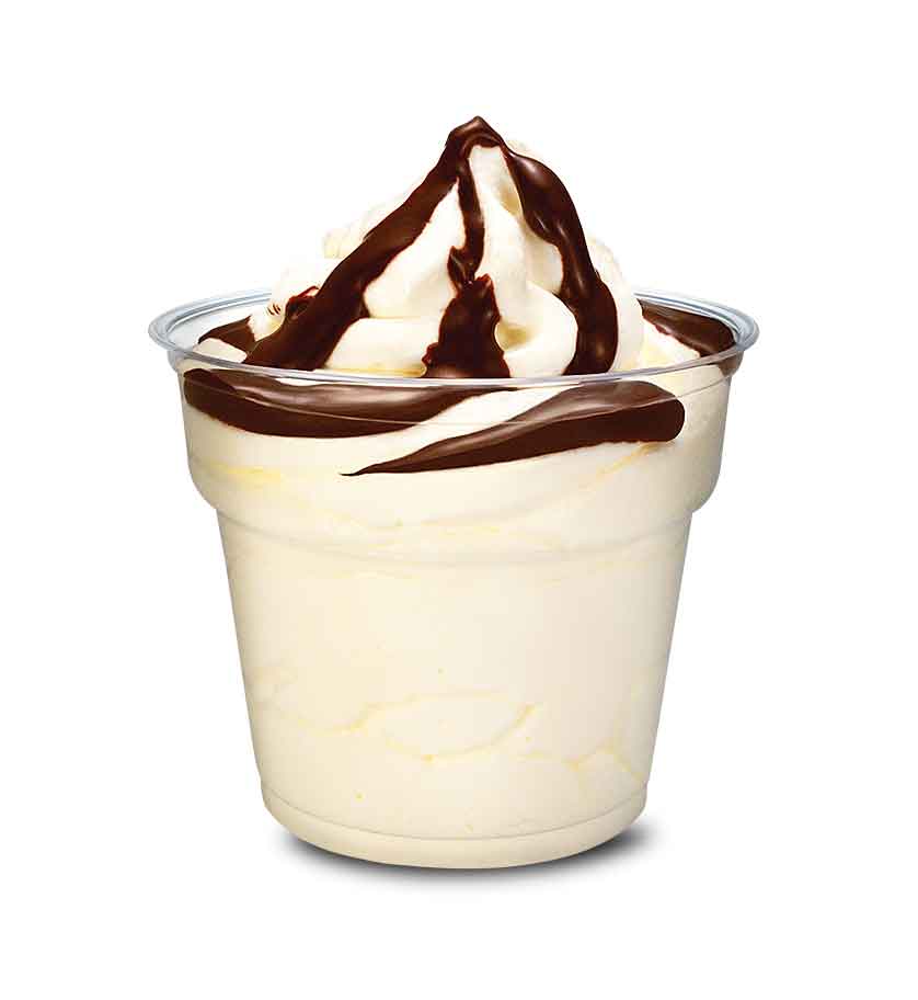 Glassbägare med choklad