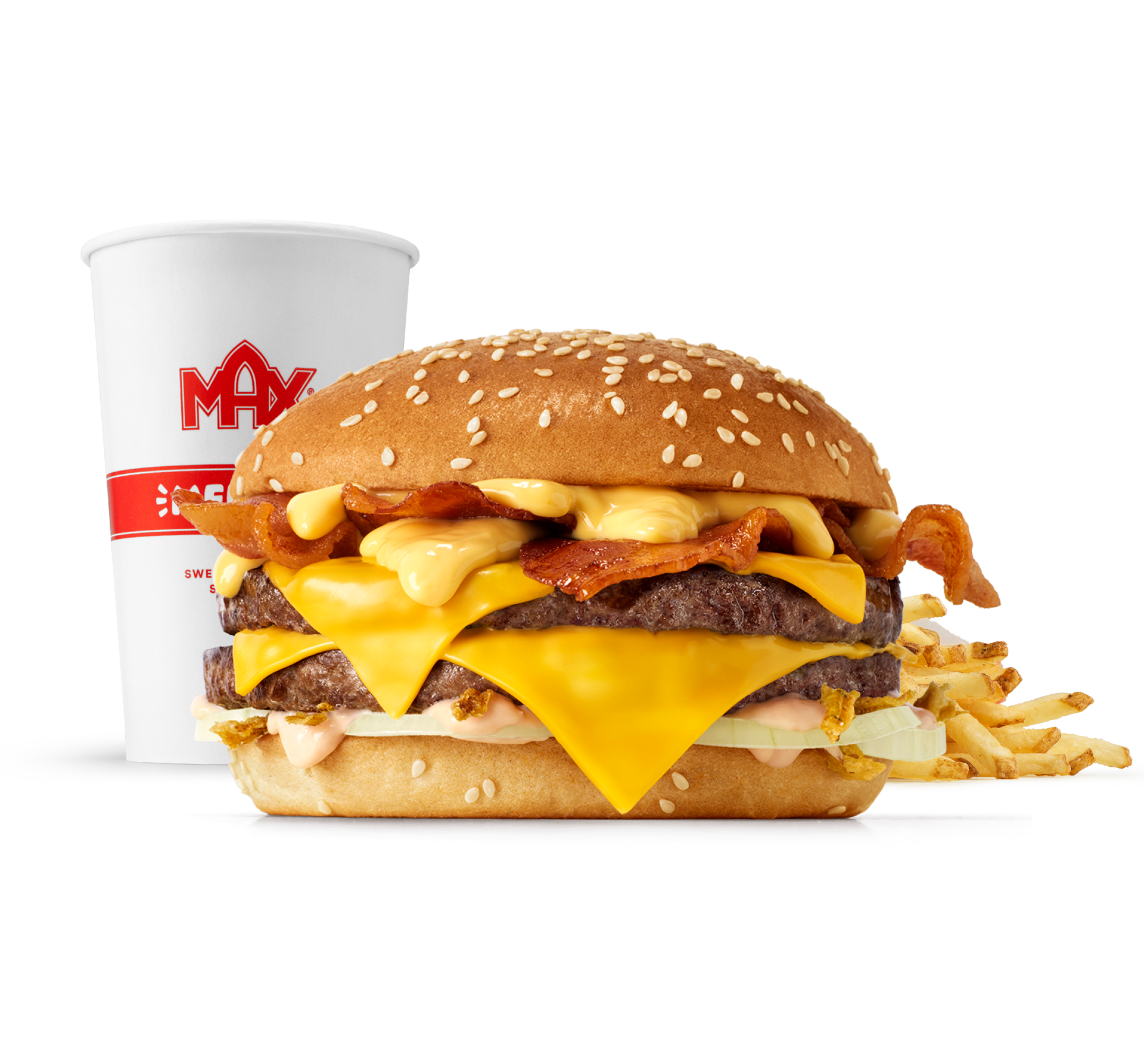 Cheddar Melt Beef 'n' Bacon-mål