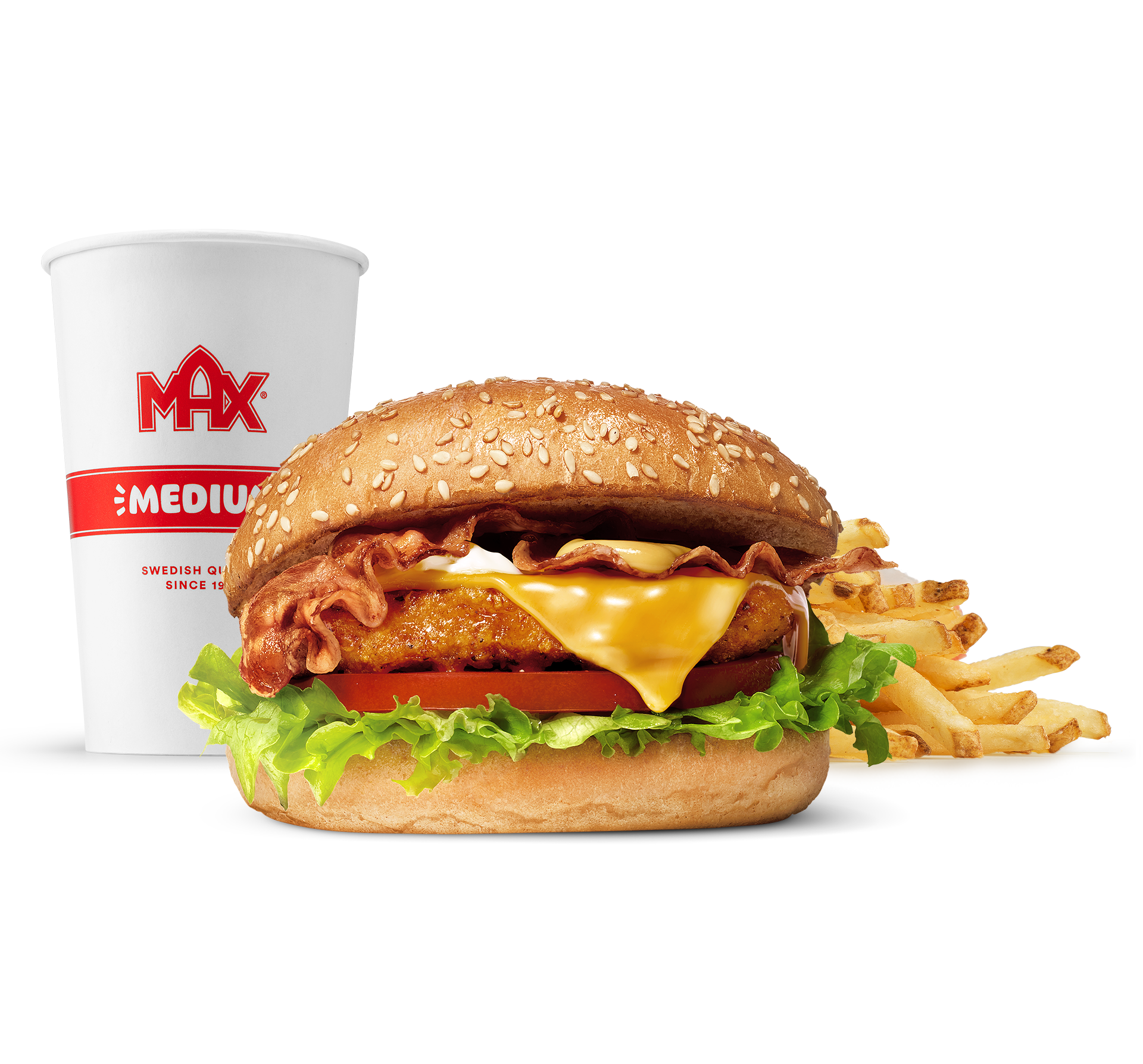 Crispy chicken 'n' bacon-mål