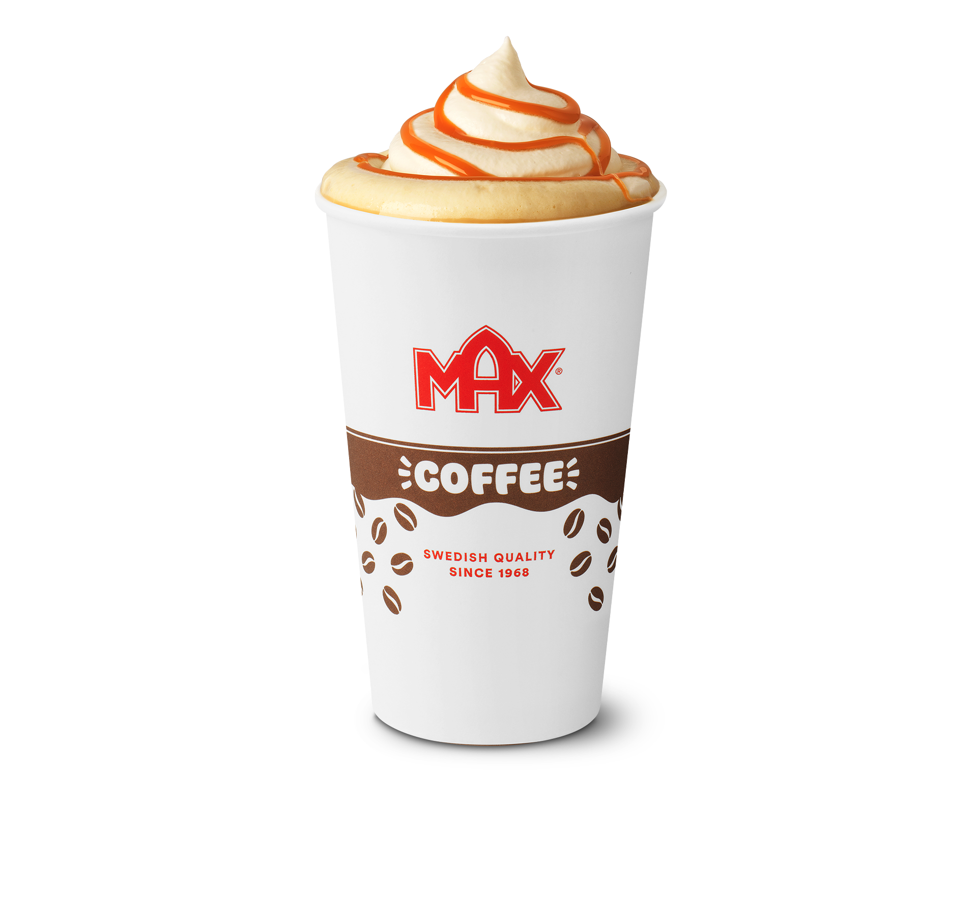 Iced cream caramel latte