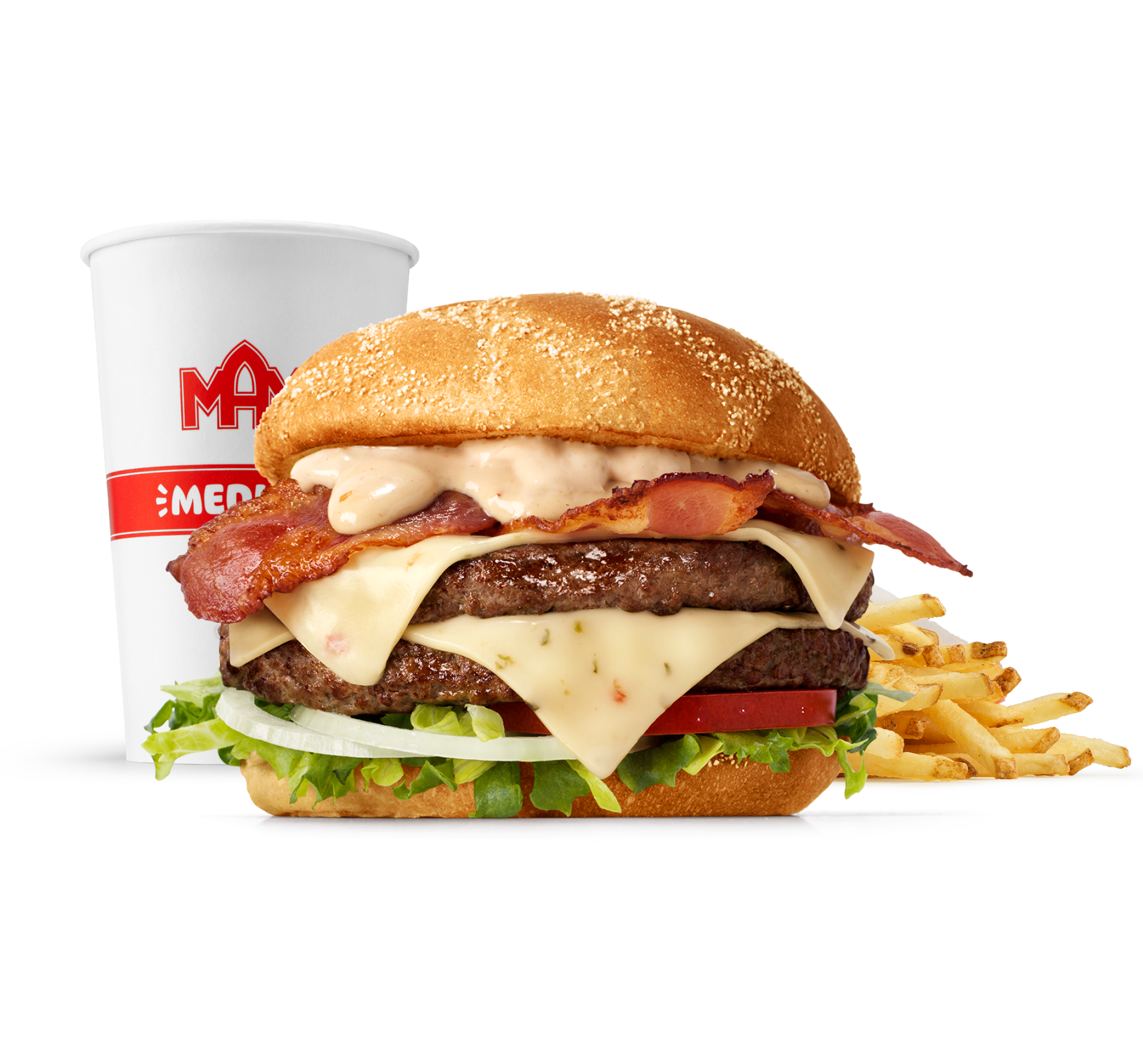 Double Frisco Pepper jack 'n' Bacon-mål