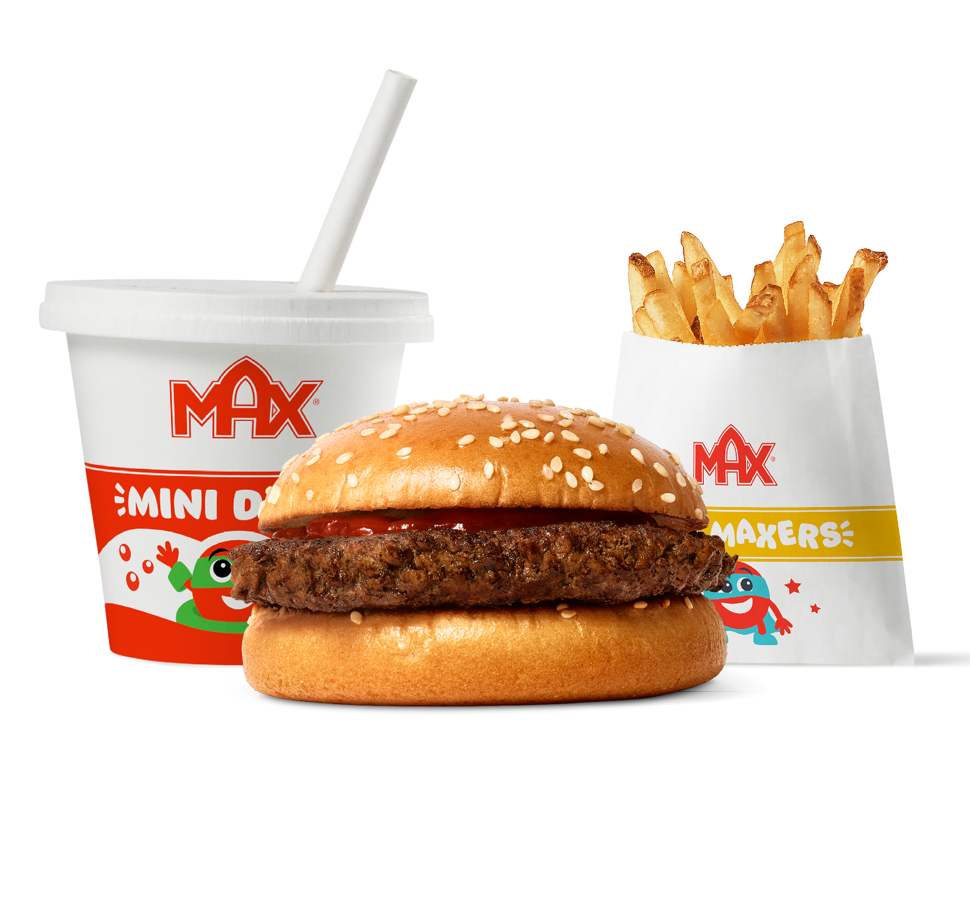 Hamburgare med bara ketchup-mål