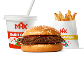 Hamburgare med bara ketchup-mål