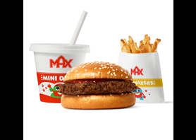 Hamburgare med bara ketchup-mål