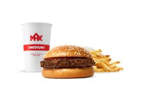 Hamburgare med bara ketchup-mål