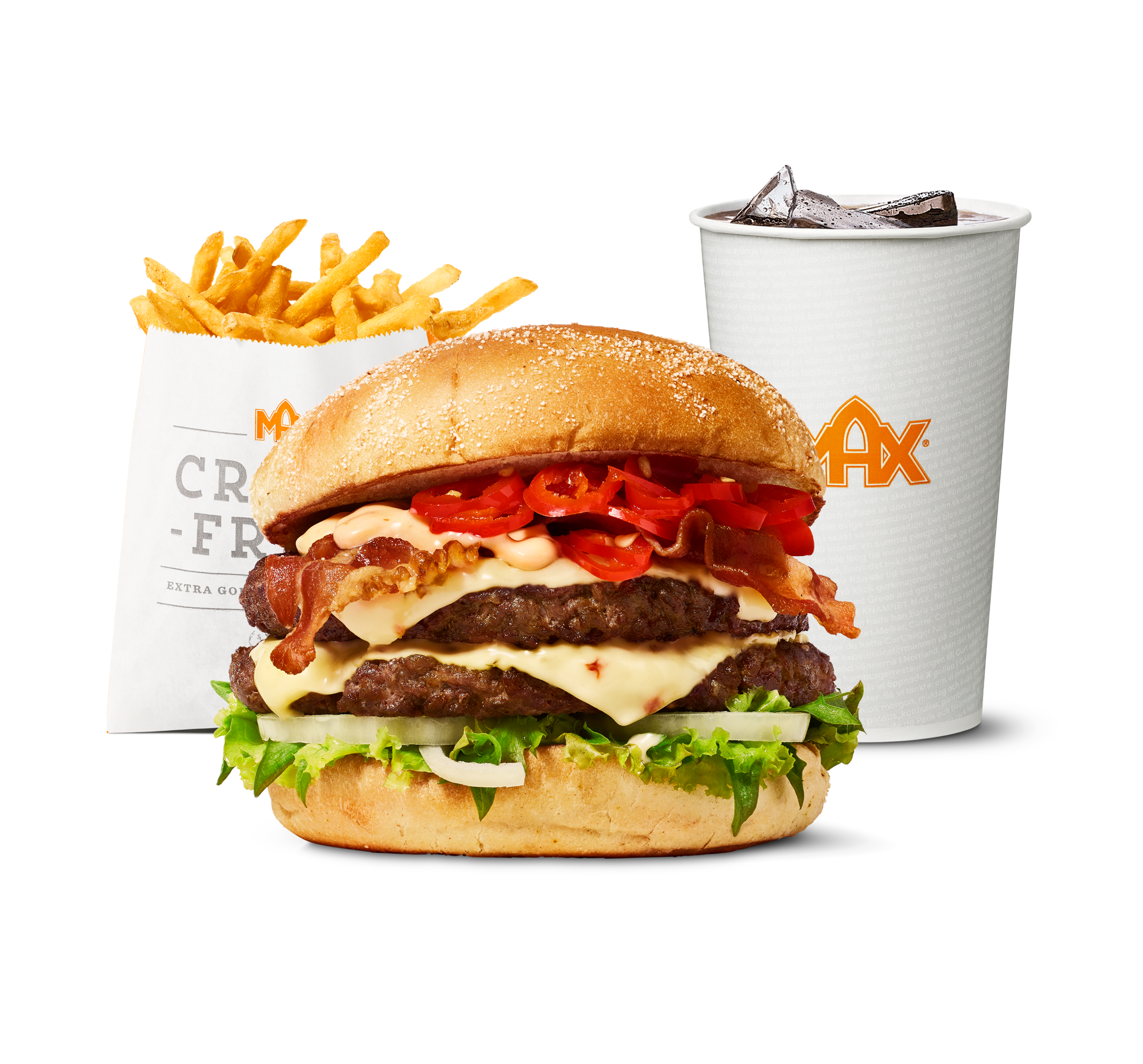 Pepper Jack ‘n’ Chili Bacon Burger-mål