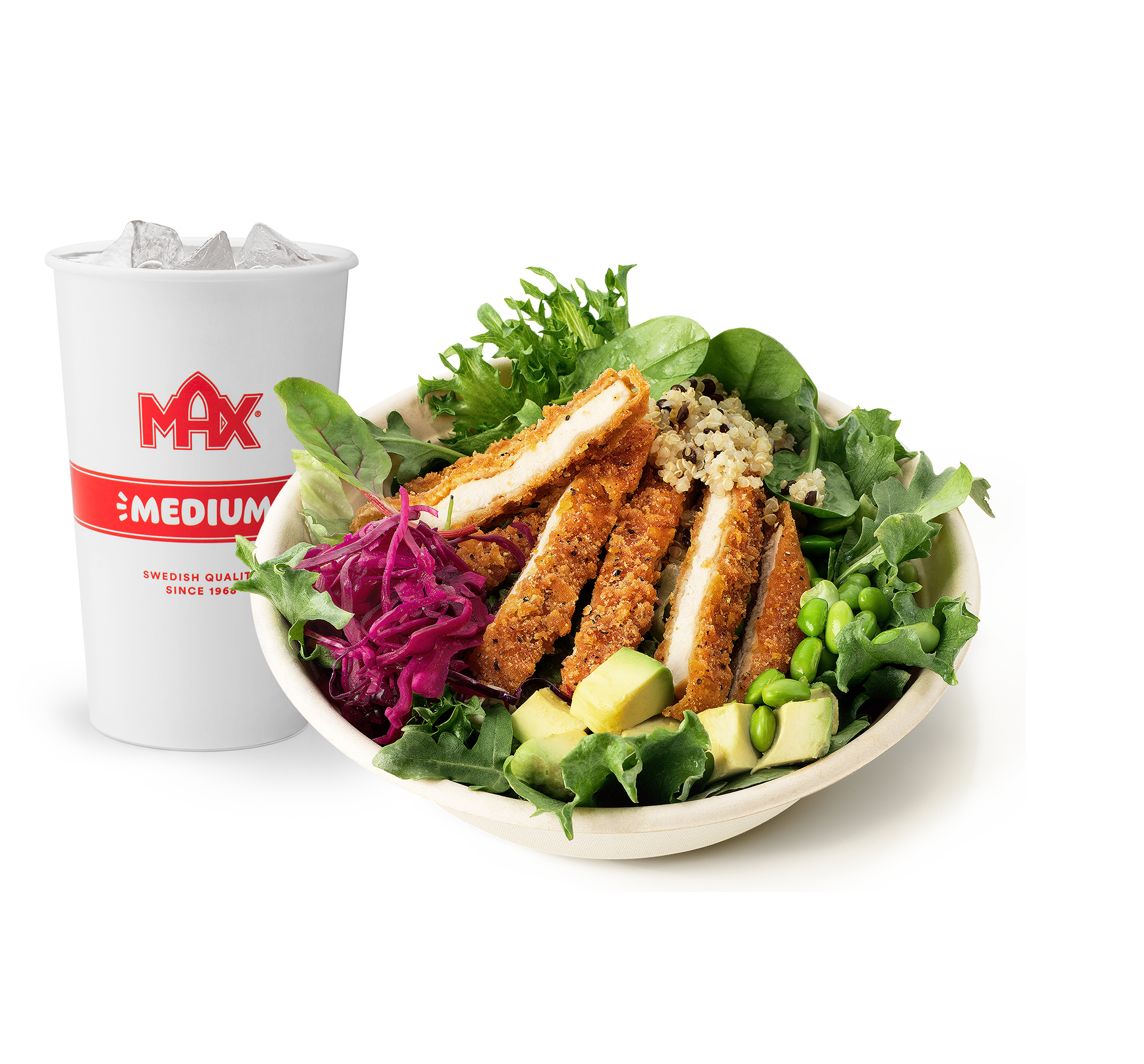 Crispy Chicken Salad Bowl-mål