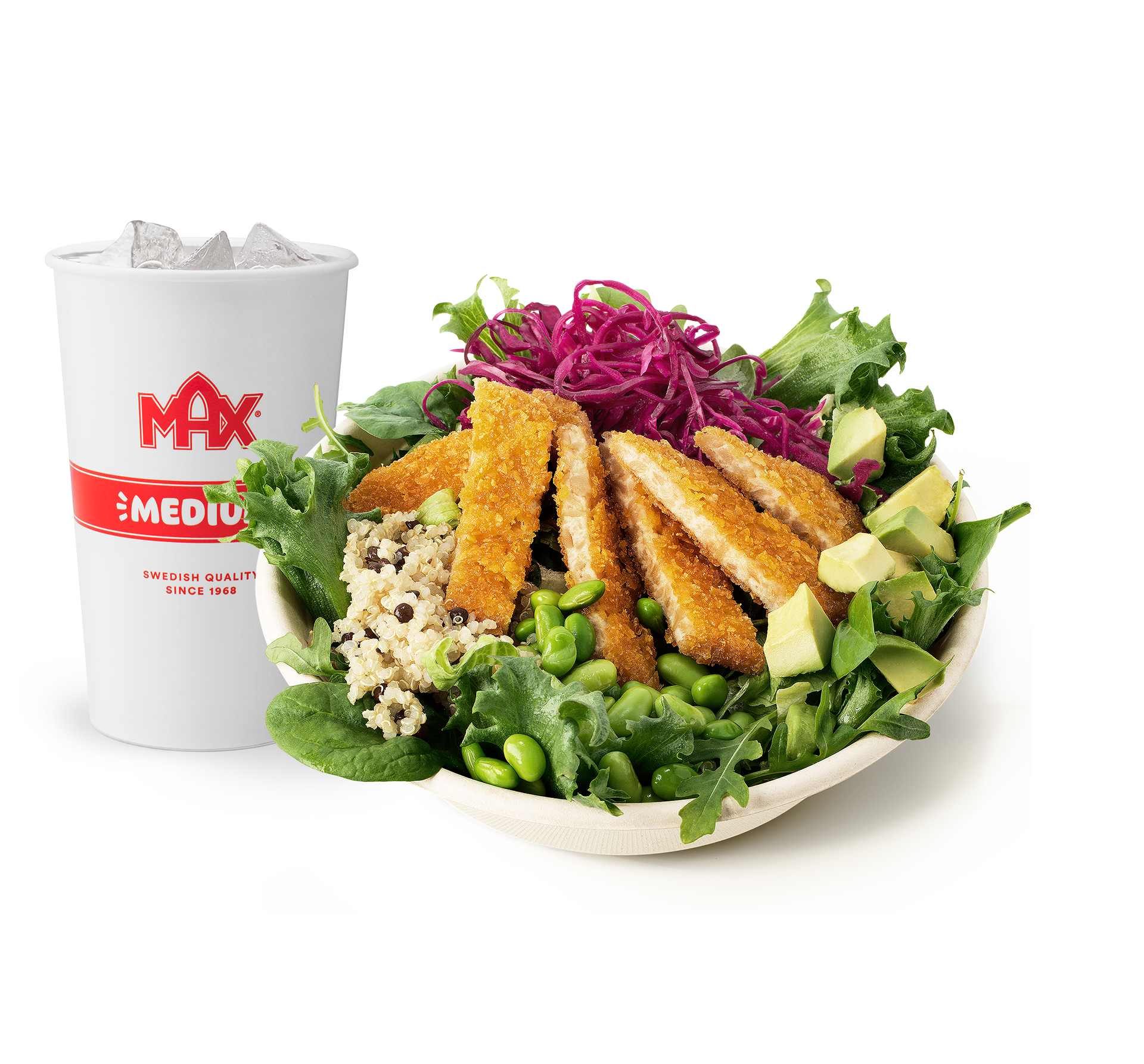 Crispy No Chicken Salad Bowl-mål