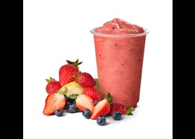 Smoothie Jordgubb, banan & blåbär