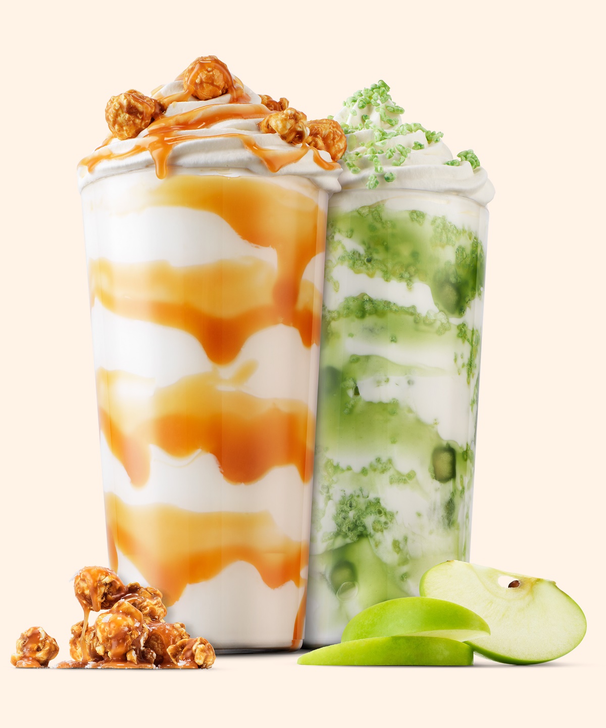 Salted Caramel & Popcorn och Green Apple & Poppin’ Candy