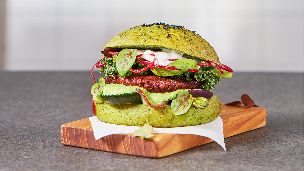 ST:patricks day burger